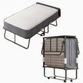 Folding Bed with 5" Memory Foam Mattress and 4 Lockable Wheels F298646