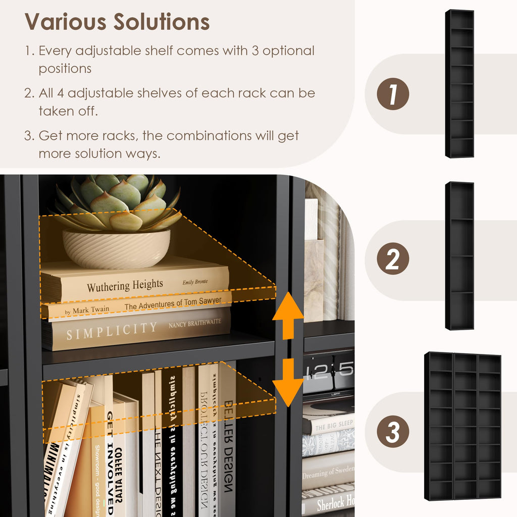 8-Tier Narrow Bookshelf M144156