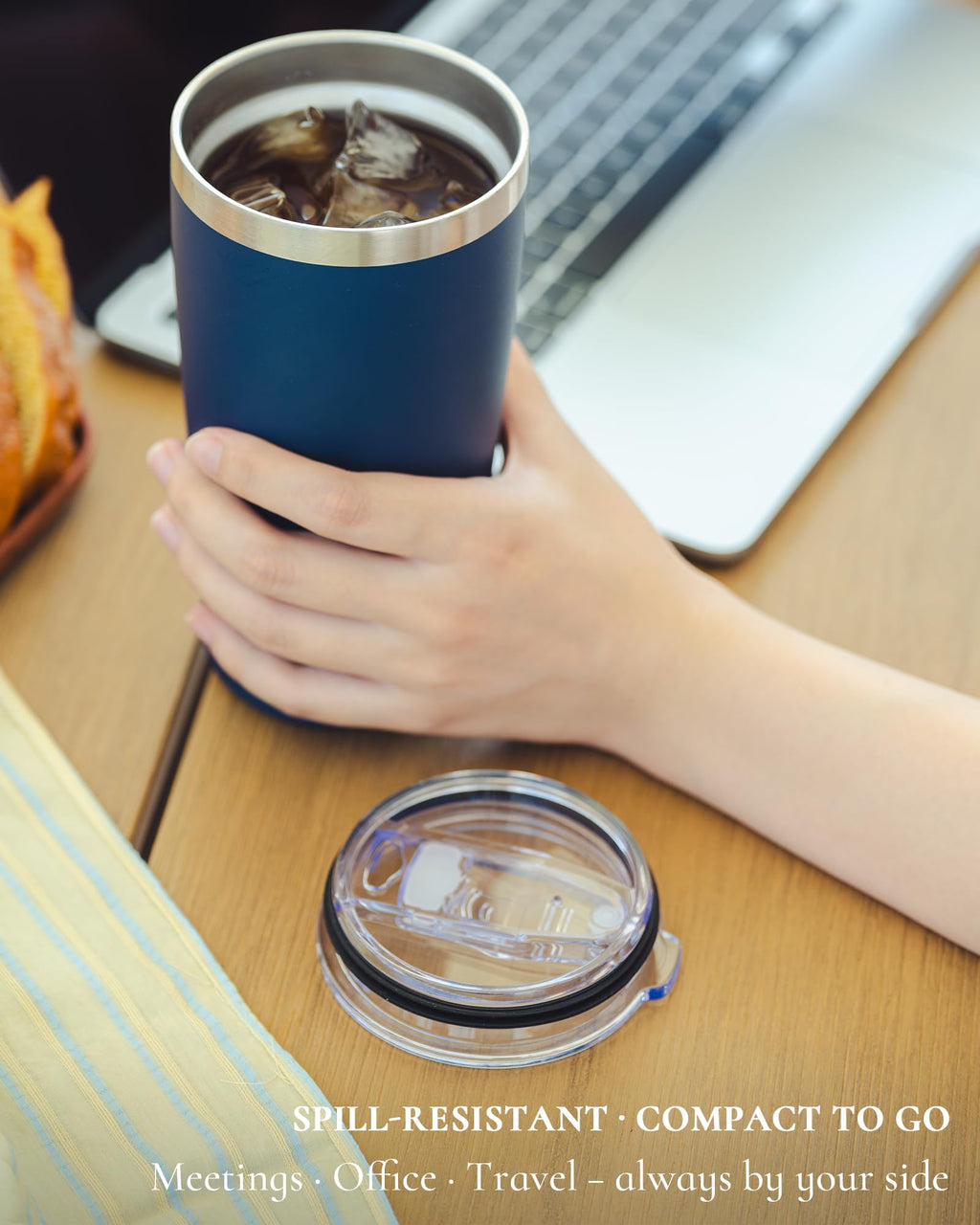 20oz Stainless Steel Insulated Travel Coffee Tumbler with Straw H800