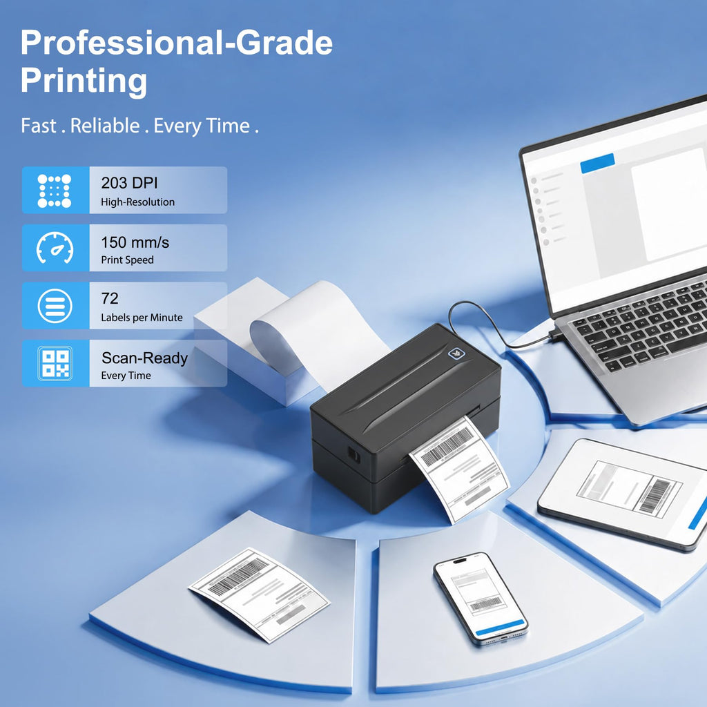 Thermal Shipping Label Printer 4x6 Bluetooth G600275