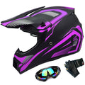 Adult Off-Road ATV Motocross Helmets with Goggles Gloves Y879