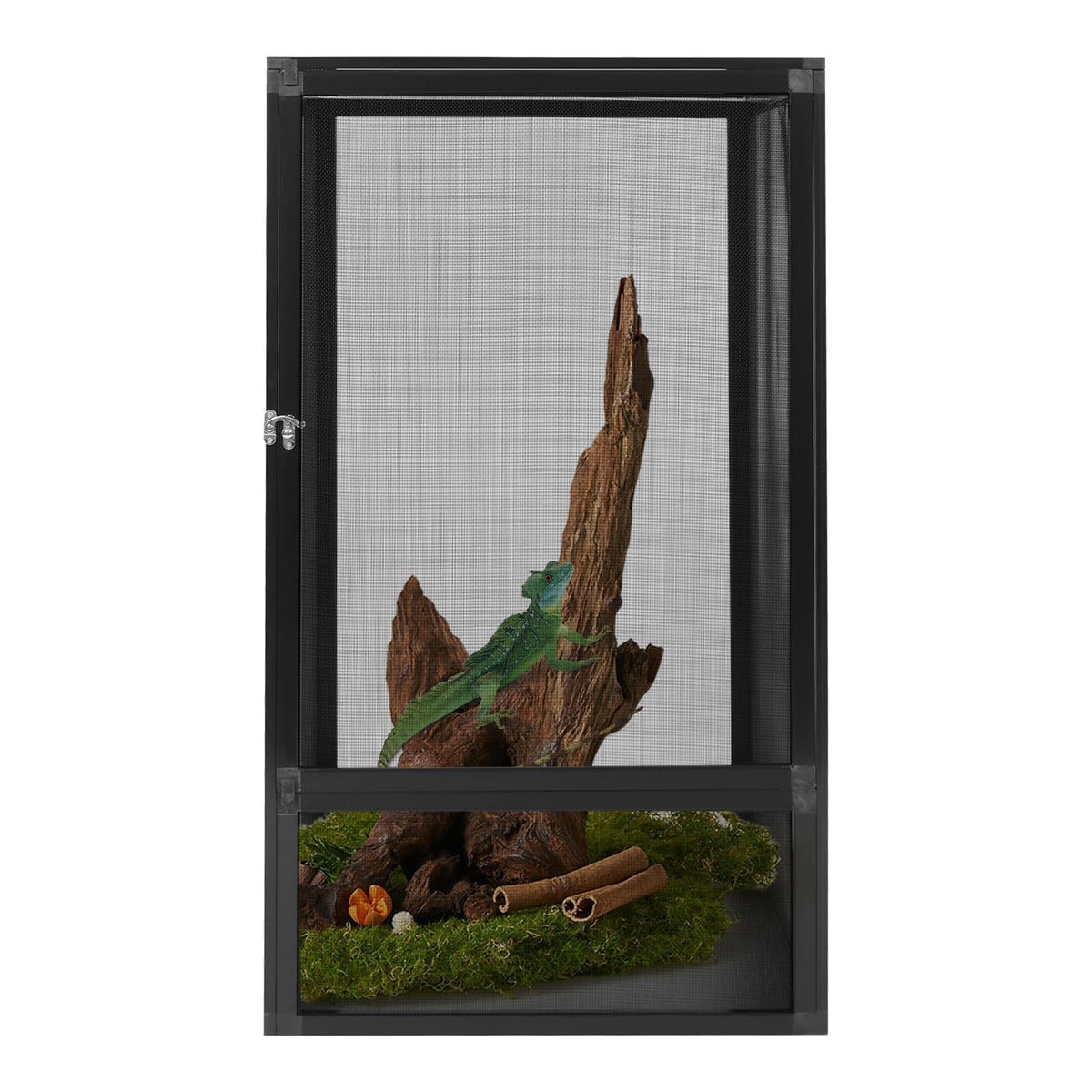 17.7x17.7x31.5 inch Aluminum Alloy Mesh Reptile Terrarium I520105