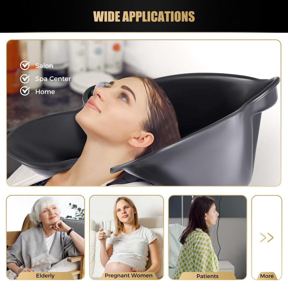 Portable Shampoo Bowl with Electric Pump X7417