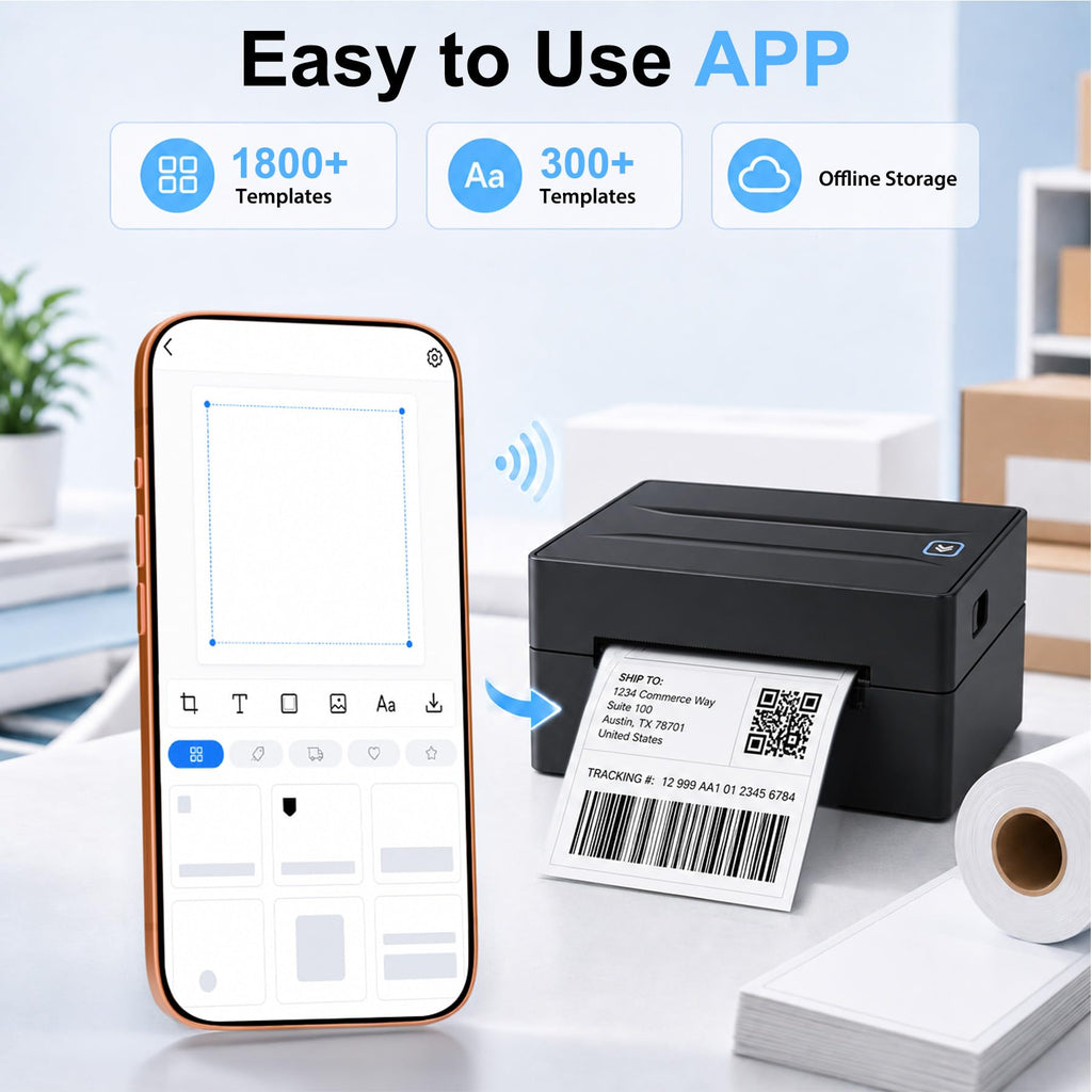Thermal Shipping Label Printer 4x6 Bluetooth G600275