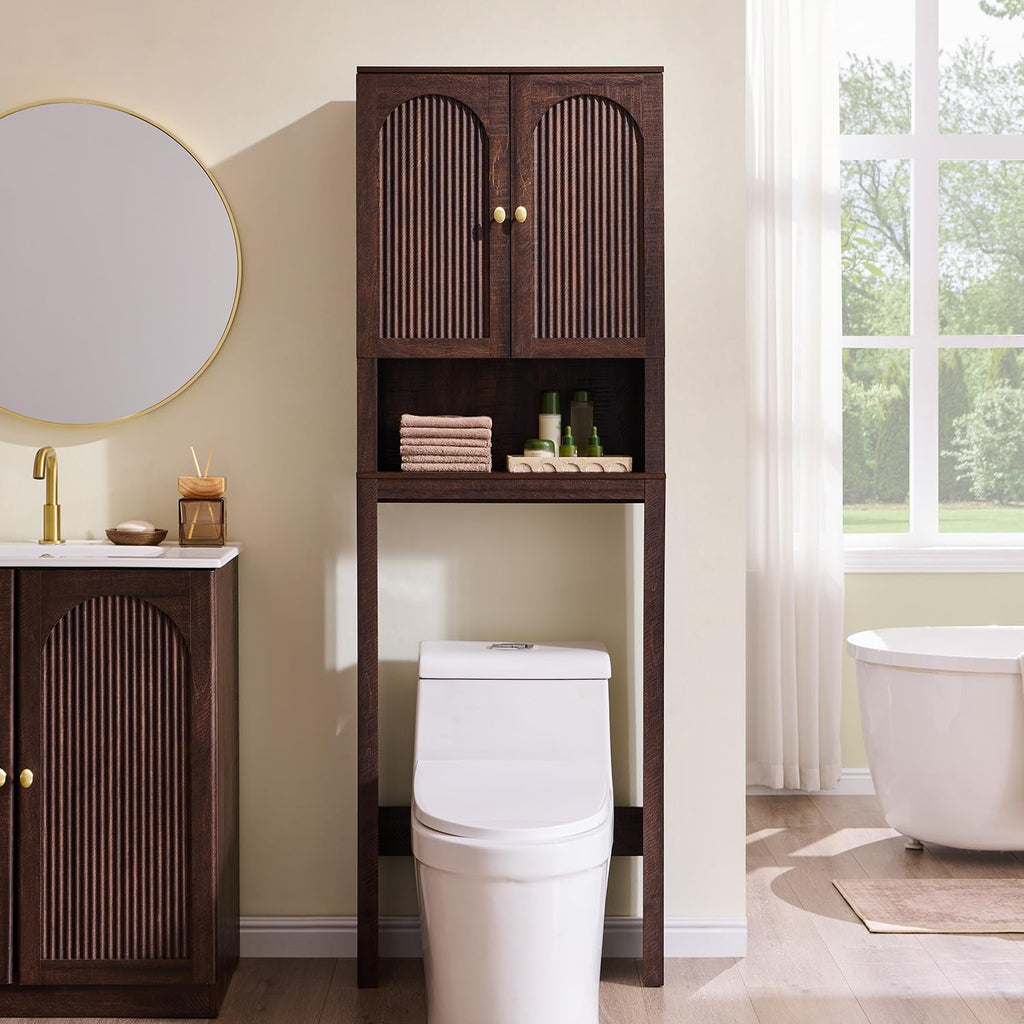 72" Over The Toilet Wooden Bathroom Storage Cabinet N804