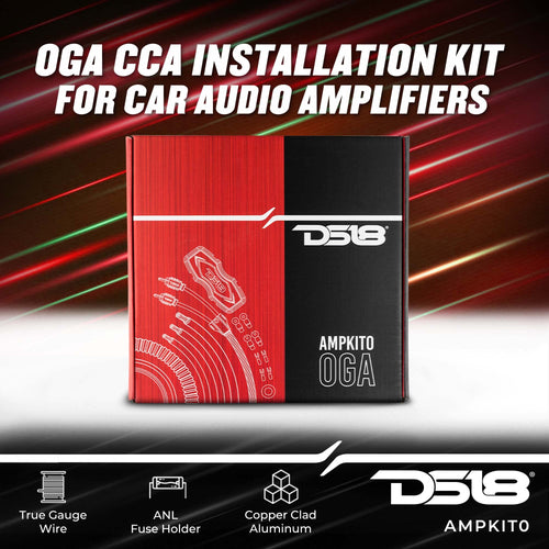 0 Gauge CCA Complete Amp Wiring Kit with ANL Fuse Holder 250A H481