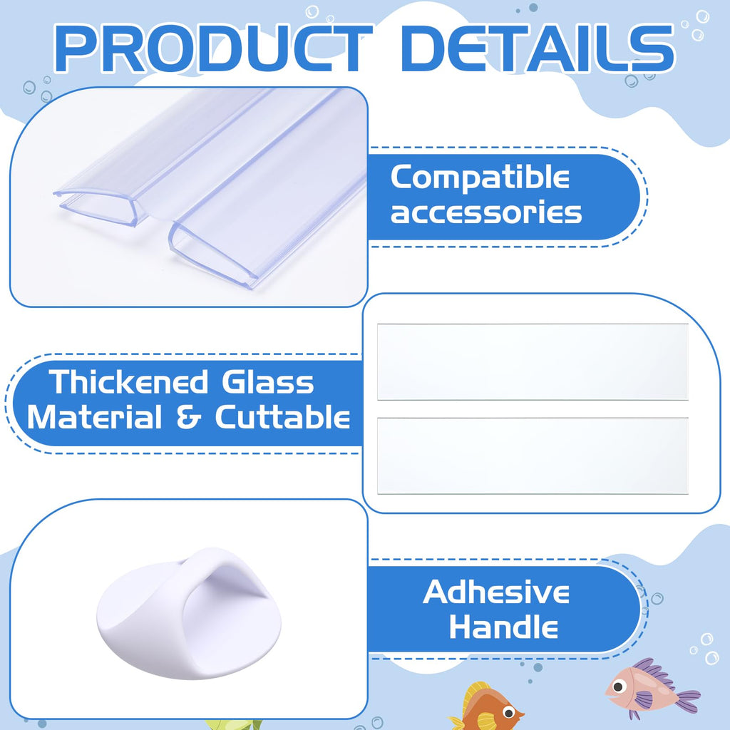 Aquarium Glass Canopy 19.33" x 9.65" x 0.12" A84839