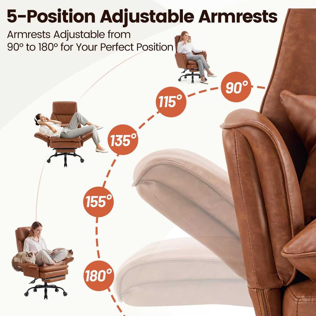 Big and Tall Ergonomic Office Chair with Footrest X40483