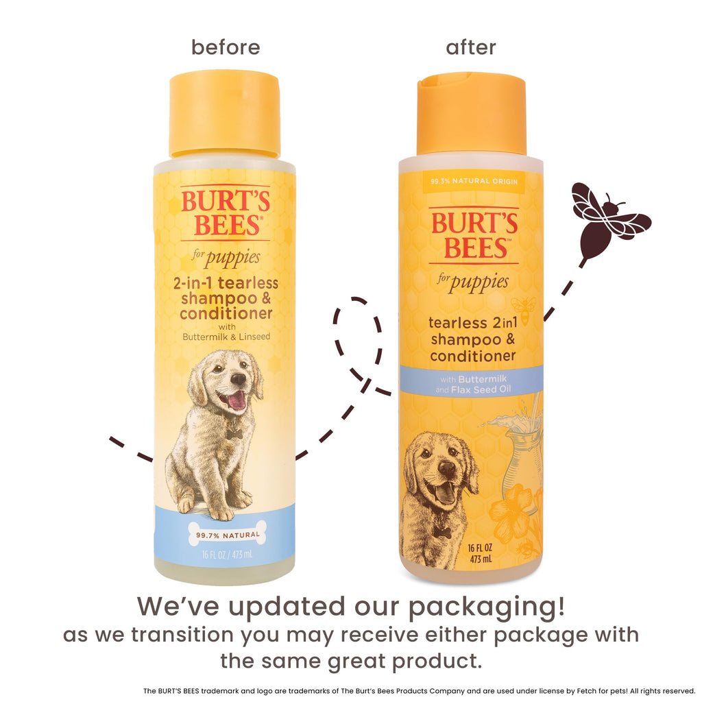Tearless Puppy Shampoo & Conditioner with Buttermilk, 16 Fl Oz E5496