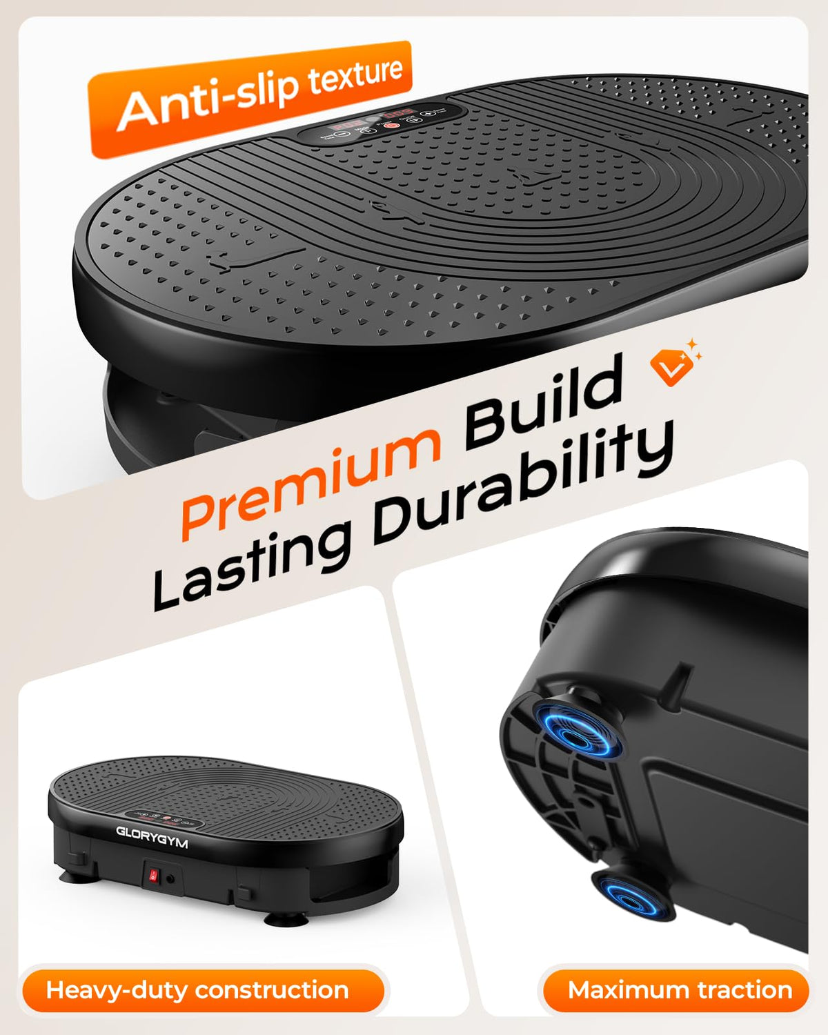 Vibration Plate Exercise Machine with Resistance Bands O534