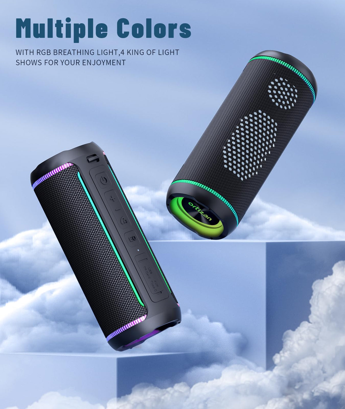 Black Portable Bluetooth Speaker W219