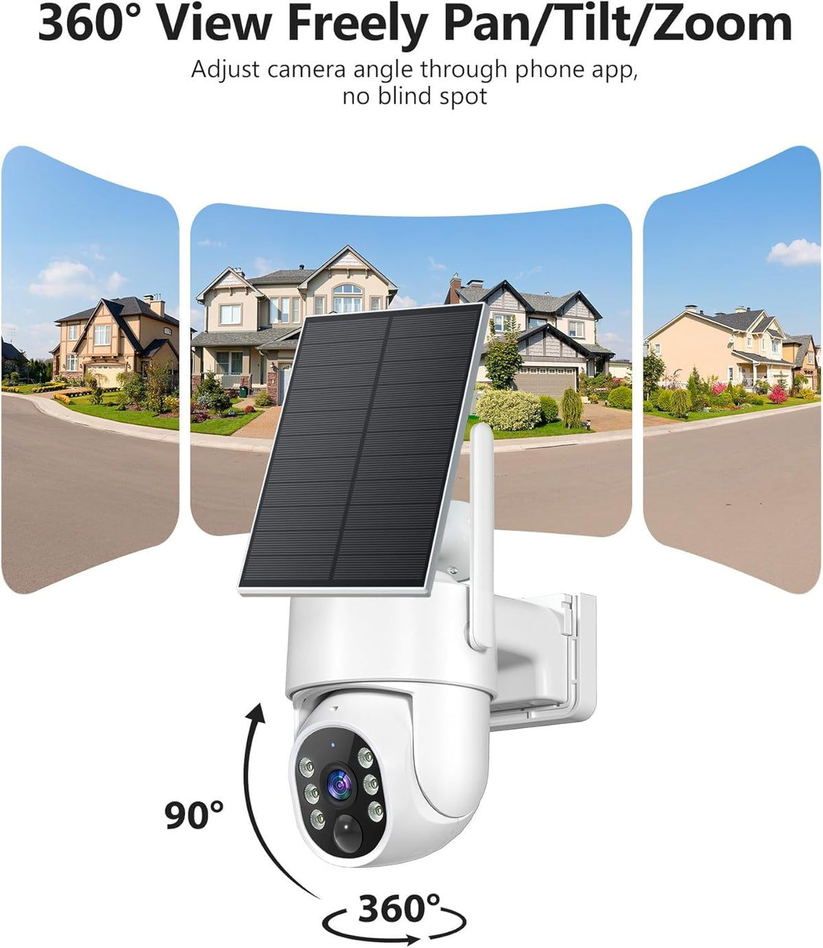 2K Solar Wireless Security Camera System 4 Packs V414670