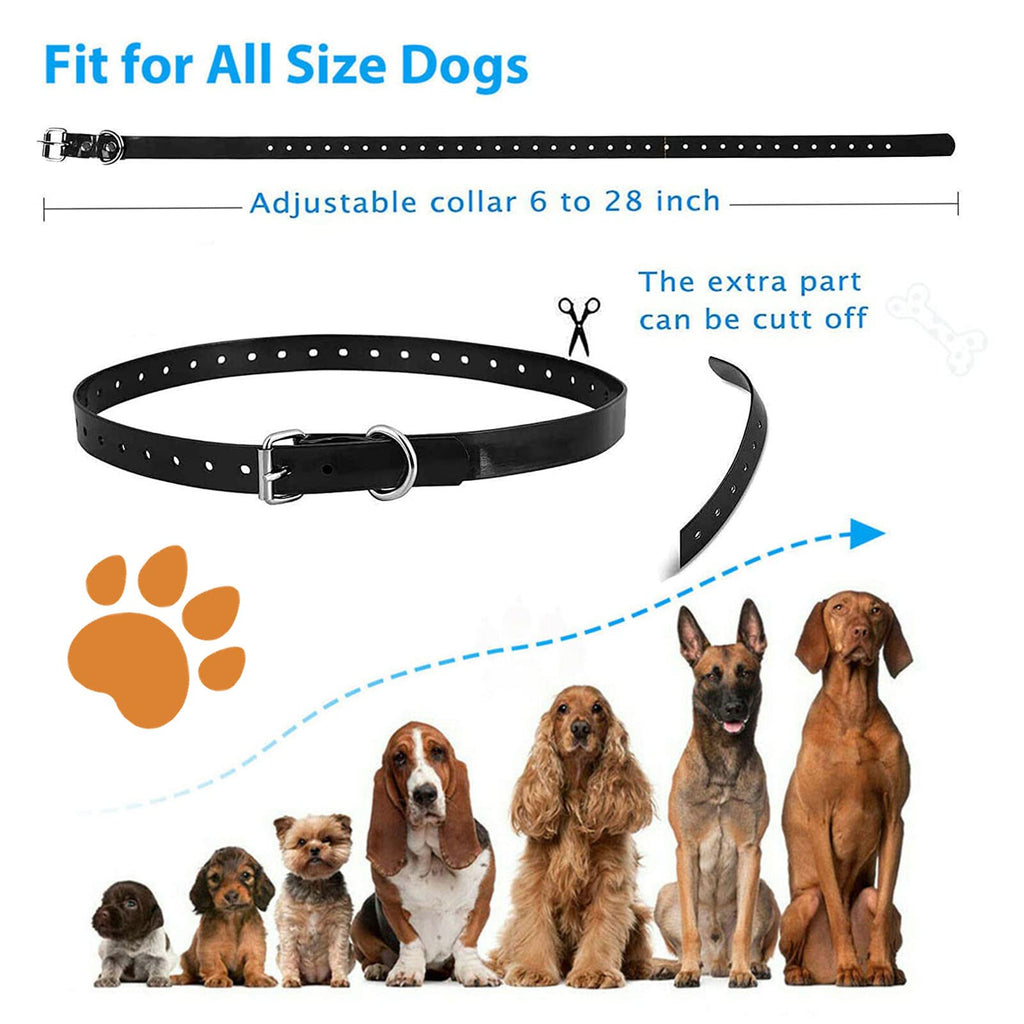Electric Dog Fence, Aboveground Underground Pet Containment System, Covers up to 3/4 Acre, Waterproof Rechargeable Training Collar, Shock Tone Correction W845867