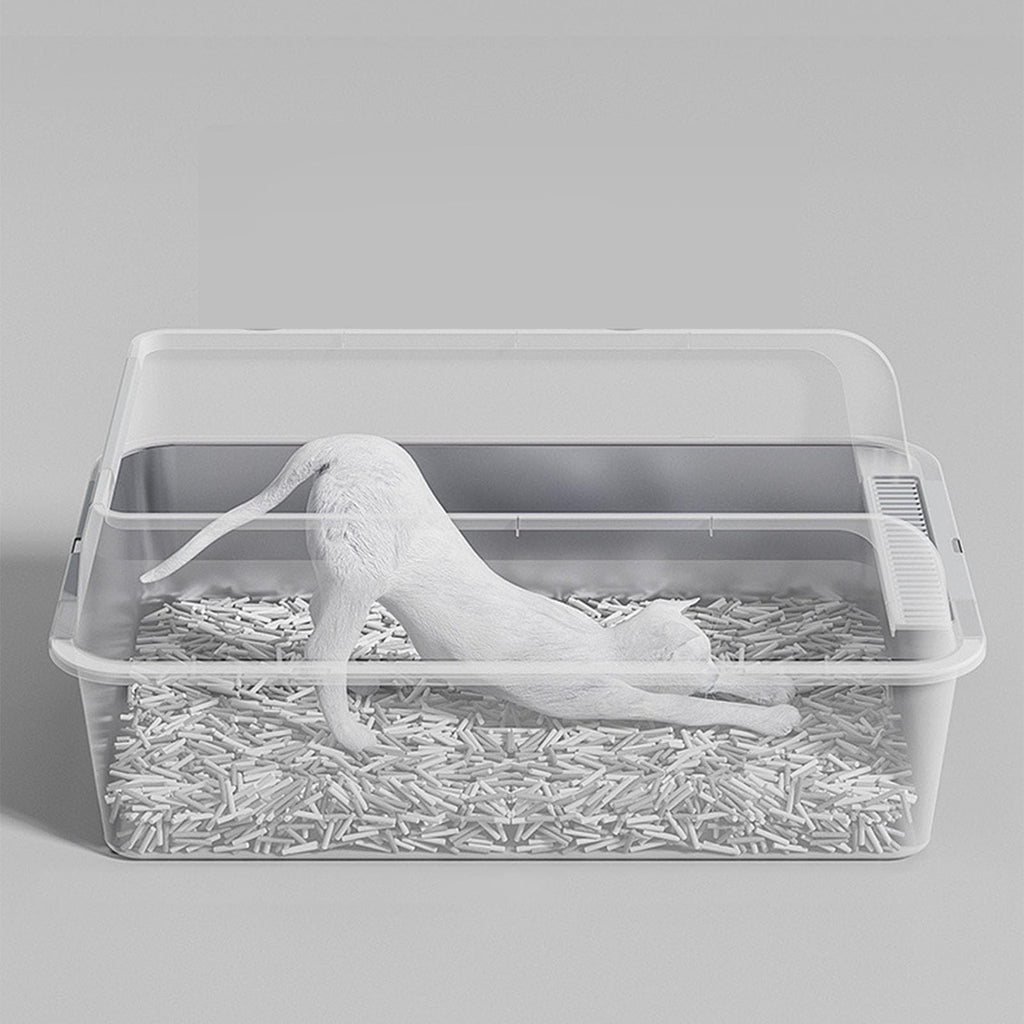 Stainless Steel Enclosed Cat Litter Box with Lid N5981