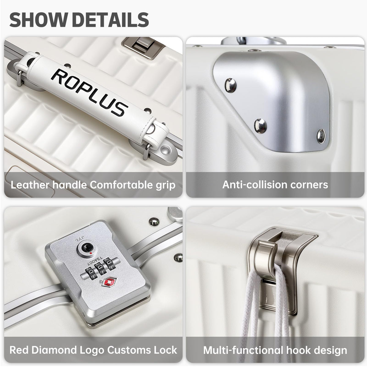 Aluminium Frame Carry on Luggage with TSA Lock B60071