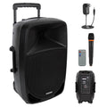 1200W Portable Bluetooth PA Speaker with Subwoofer and Wireless Microphone T41847