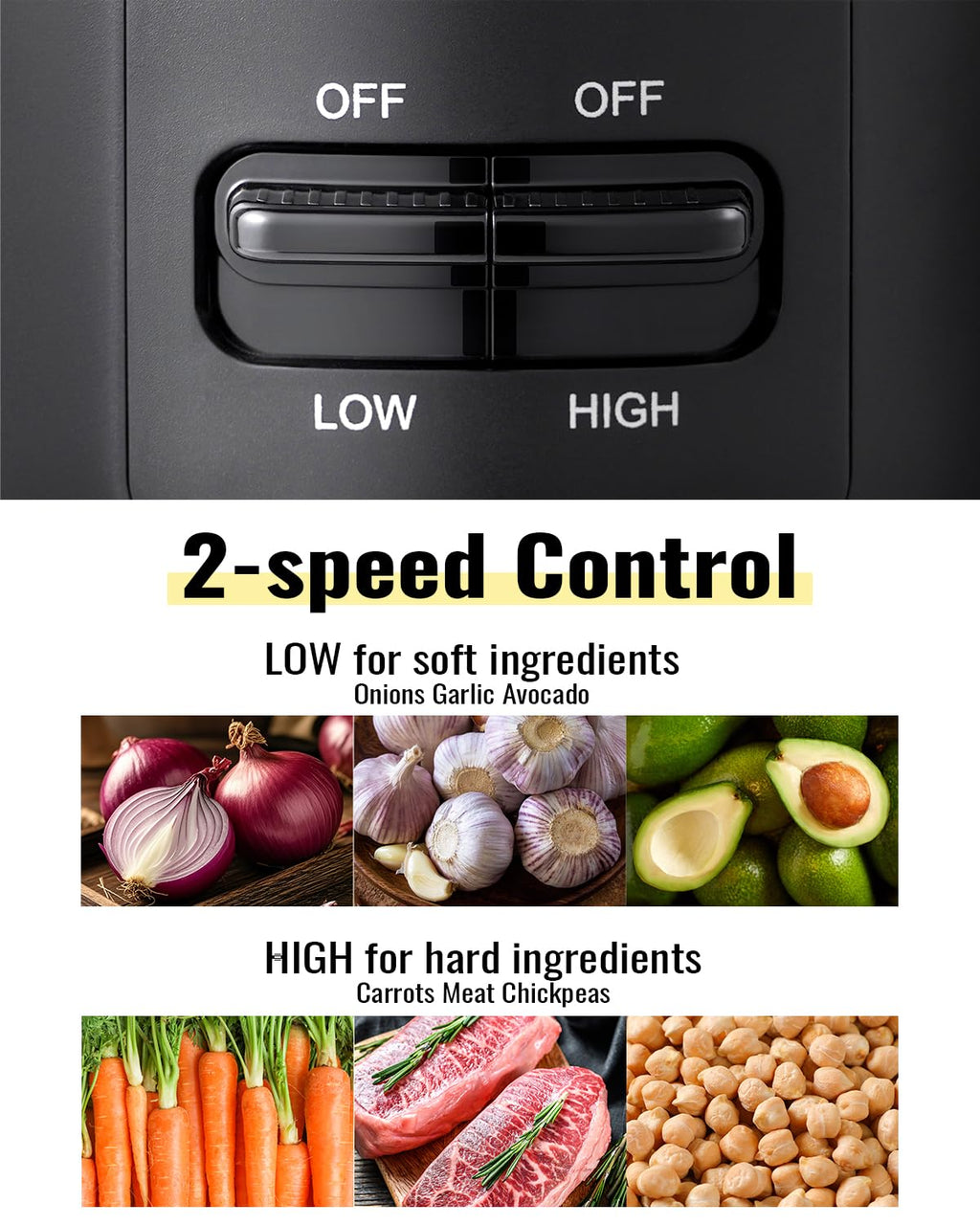 4 Cup Electric Food Processor with Stainless Steel Blades R755387