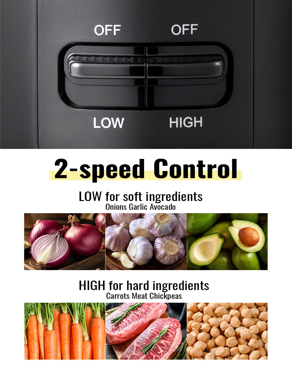 4 Cup Electric Food Processor with Stainless Steel Blades R755387