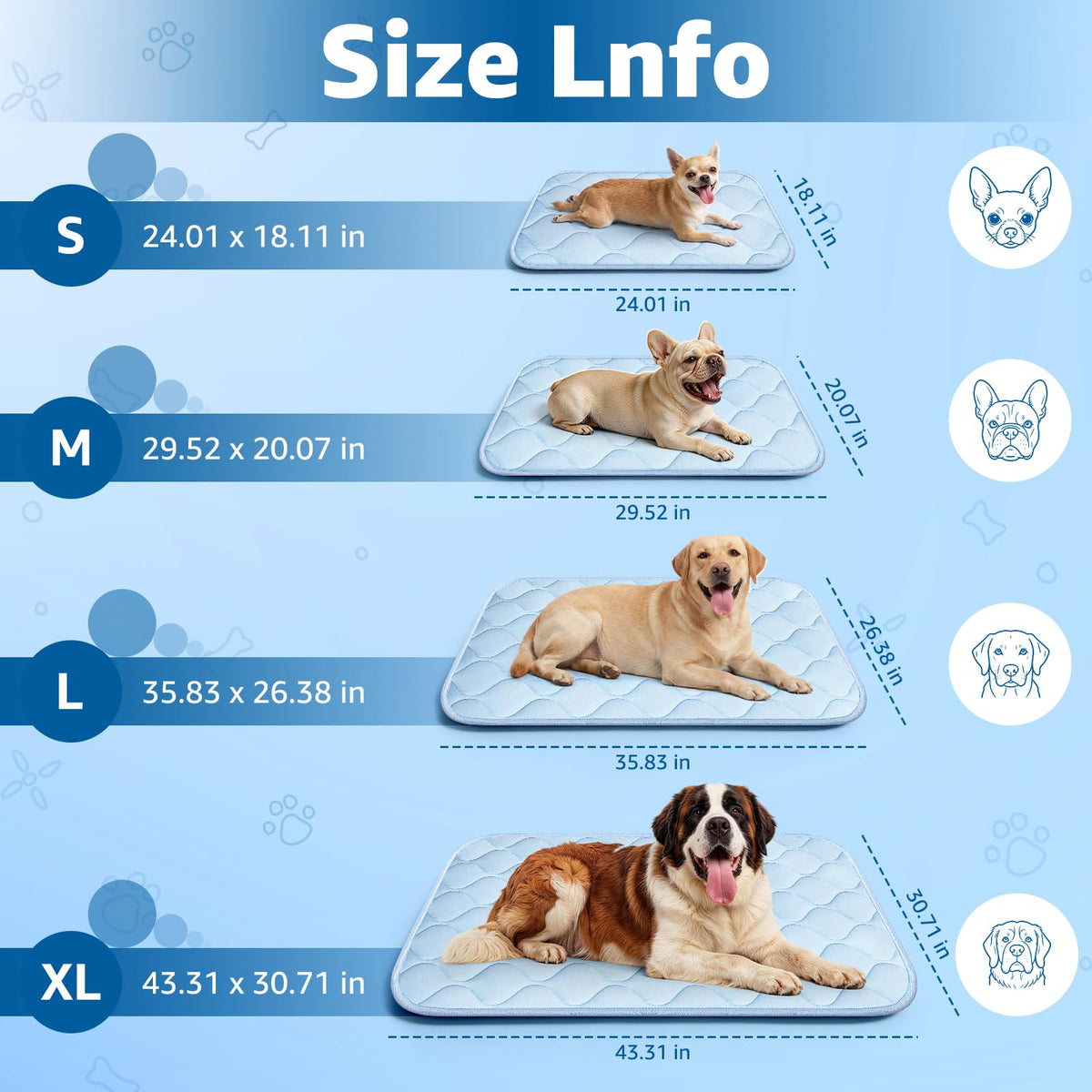 Ice Silk Waterproof Cooling Pet Mat V920