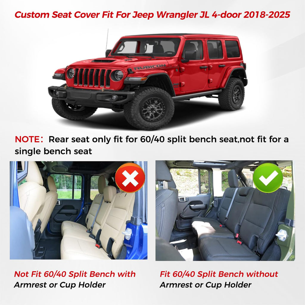 Seat Covers 4 Door Without Rear Cupholder E843