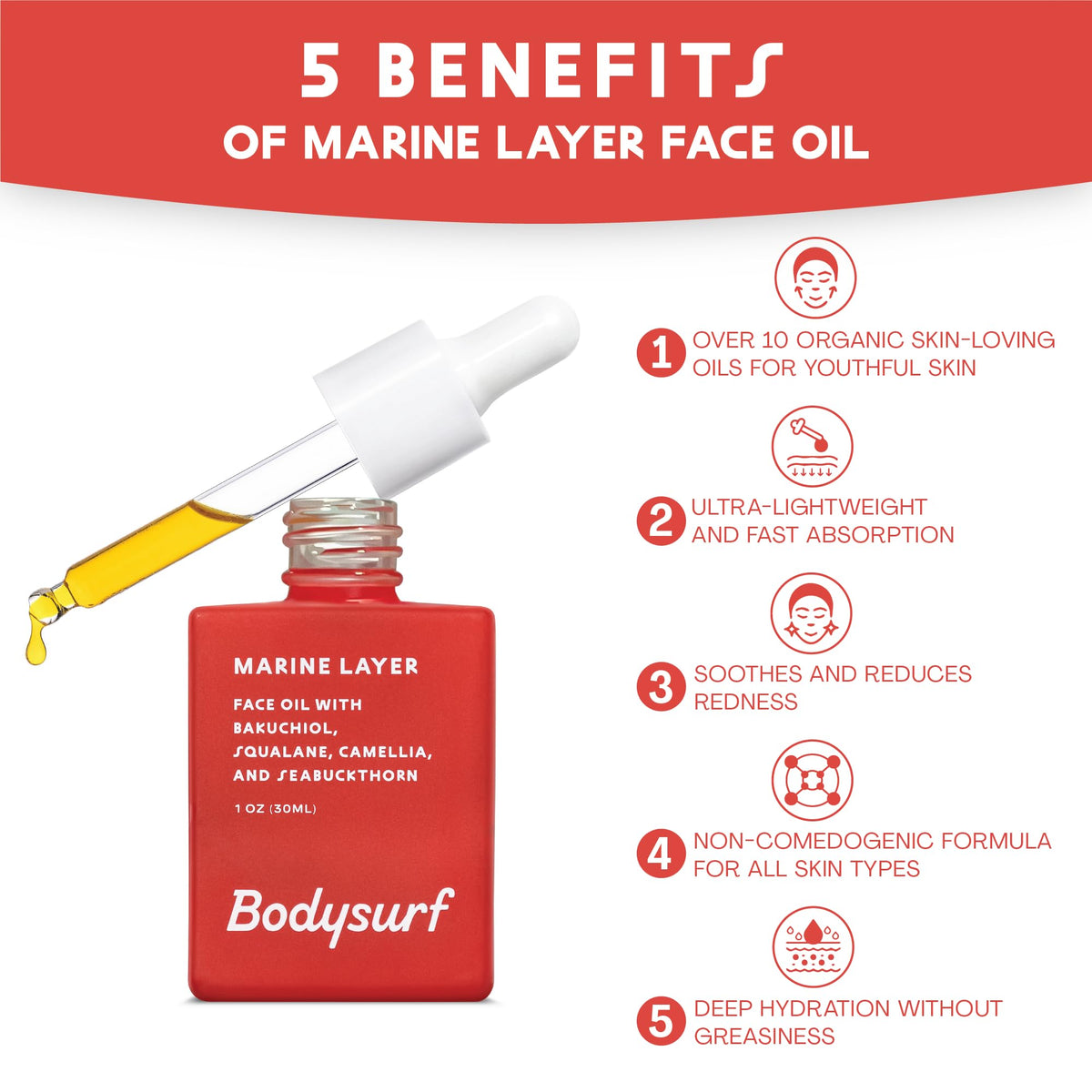 Bakuchiol Face Oil with Sea Buckthorn 3.4 fl oz A287