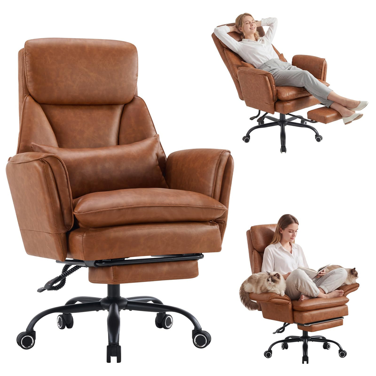 Big and Tall Ergonomic Office Chair with Footrest X40483