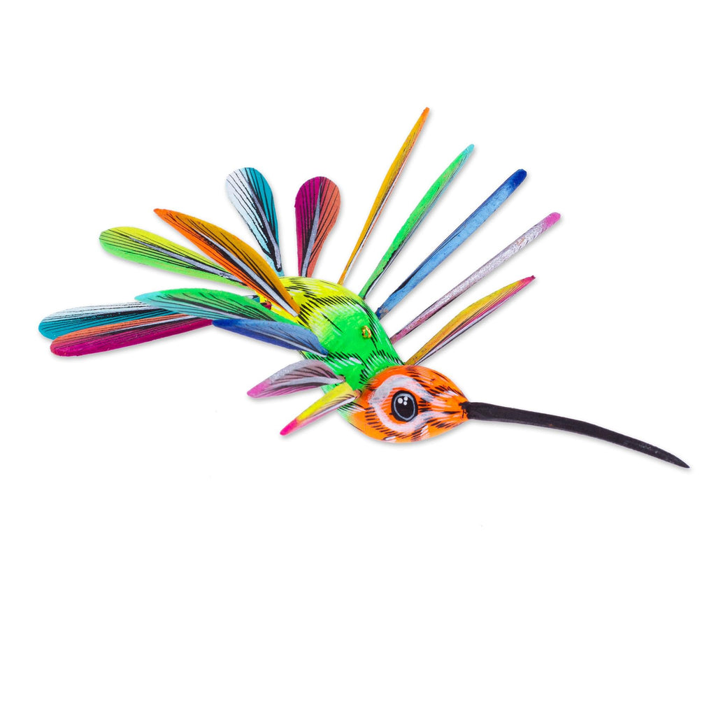 Hand Painted Wood Alebrije Bird Ornament P649269
