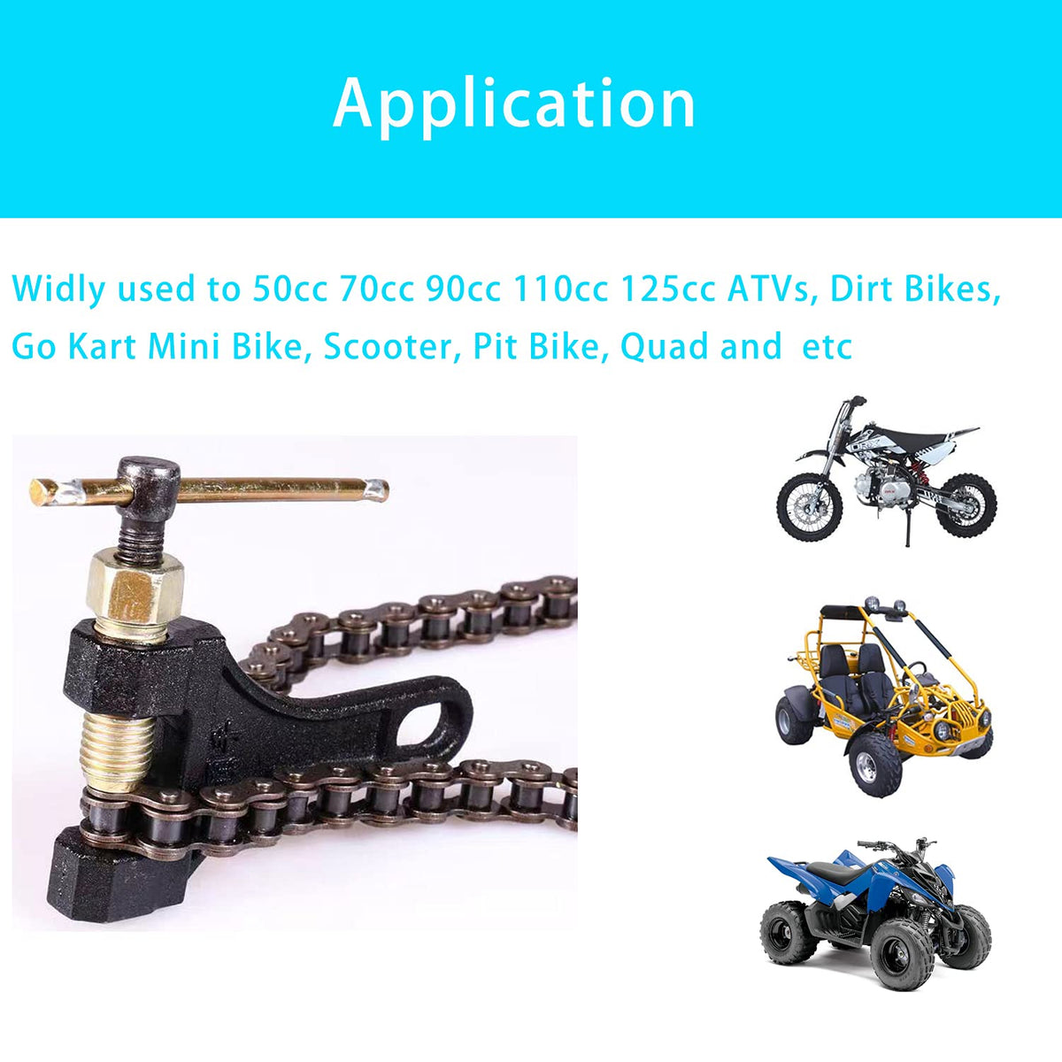 Chain Breaker Tool for Motorcycle Roller Chains F2959