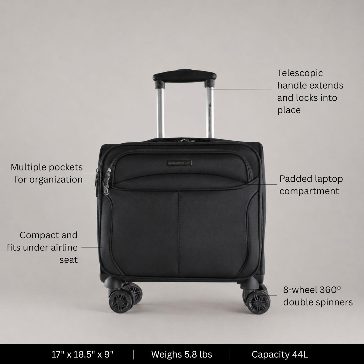 Carry-On Spinner Briefcase Q2308