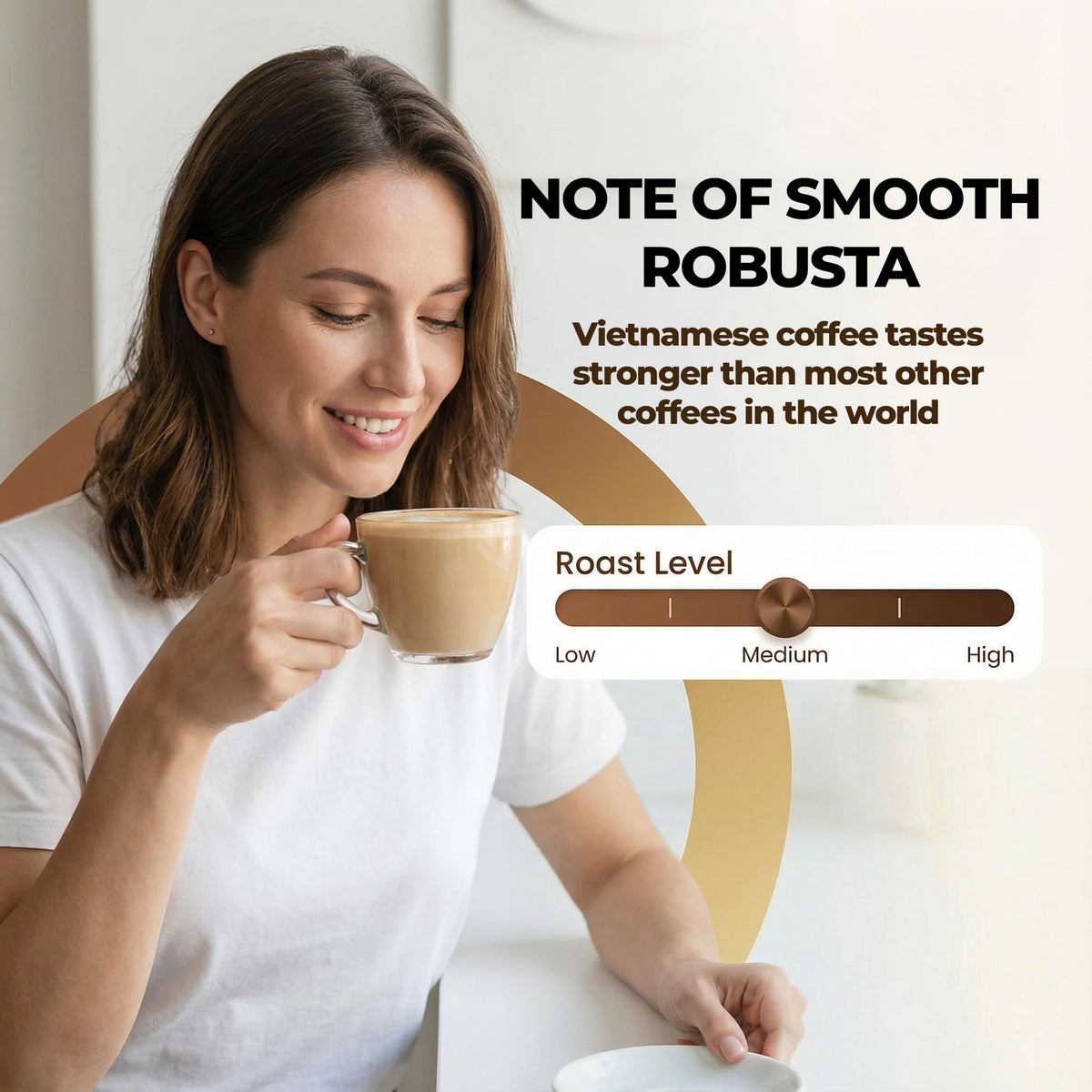 Instant Coffee Packets 3 in 1 Medium Roast Pack of 2 D15841