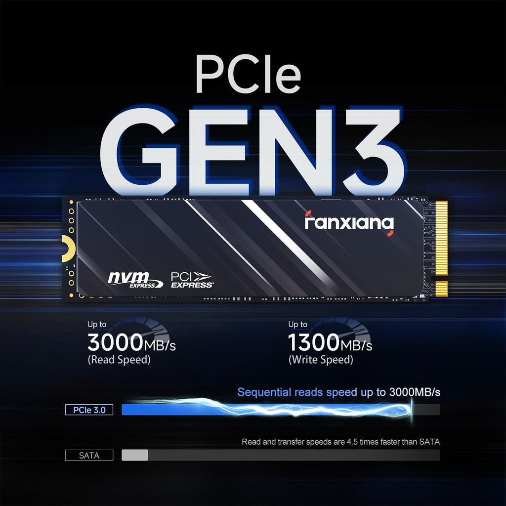 512GB PCle 3.0x4 NVMe M.2 2280 Internal Solid State Drive K151