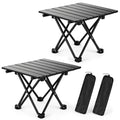 2 Pack Black Foldable Camping Table N410