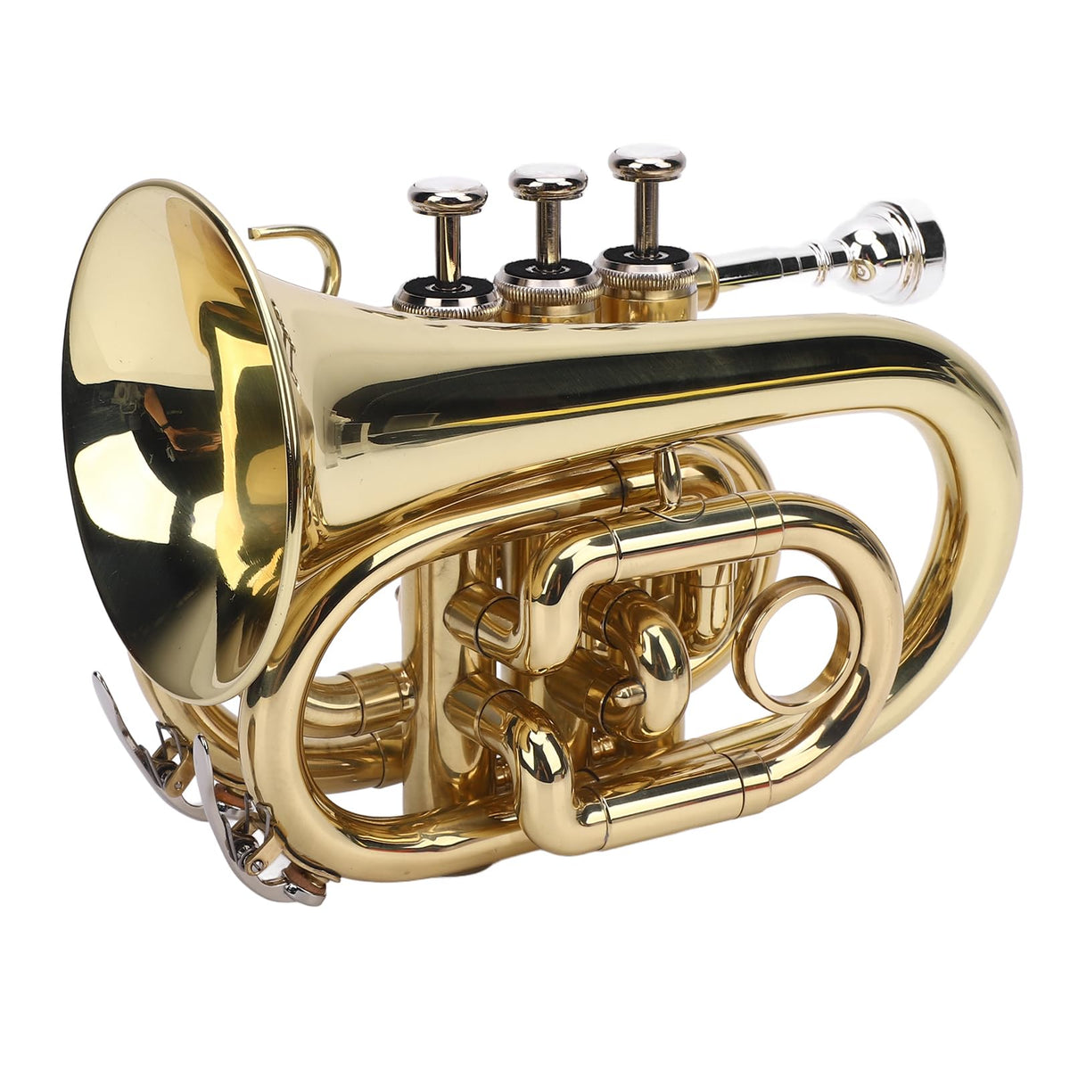 Bb Pocket Trumpet, Ni Plated Brass with 7C Mouthpiece R808239