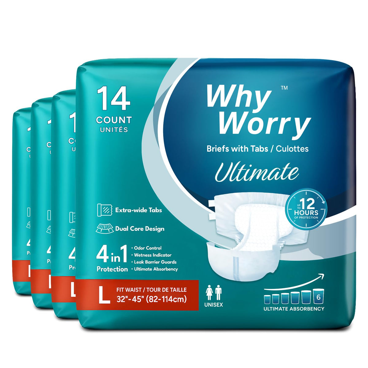 Adult Diapers Large 56 Count M13535