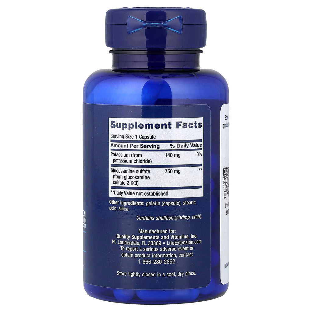 Glucosamine Sulfate 750 mg 60 Capsules W9279