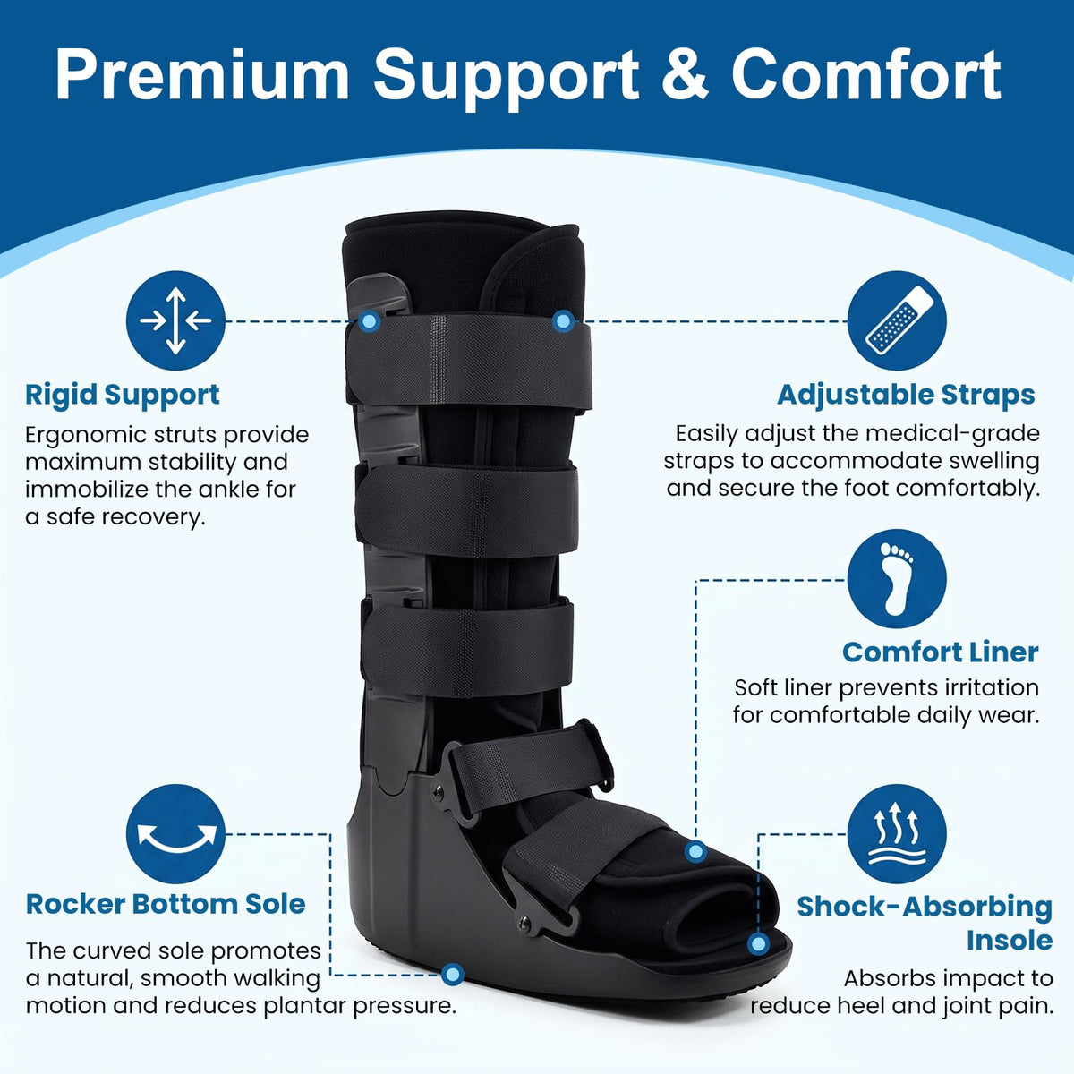 Tall Orthopedic Walking Boot N602