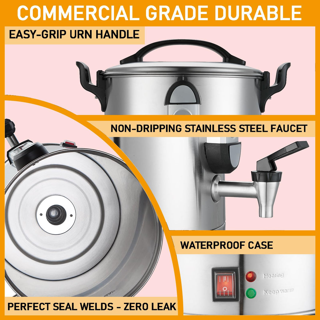 100 Cup Stainless Steel Commercial Coffee Urn Q76864