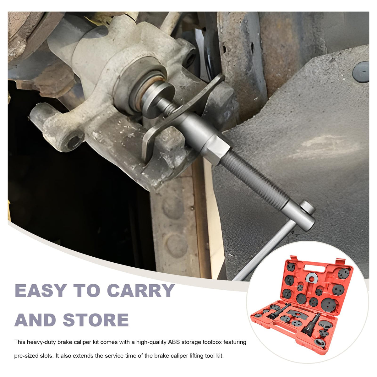 Brake Caliper Wind Back Tool Set with Disc Adapters G9805