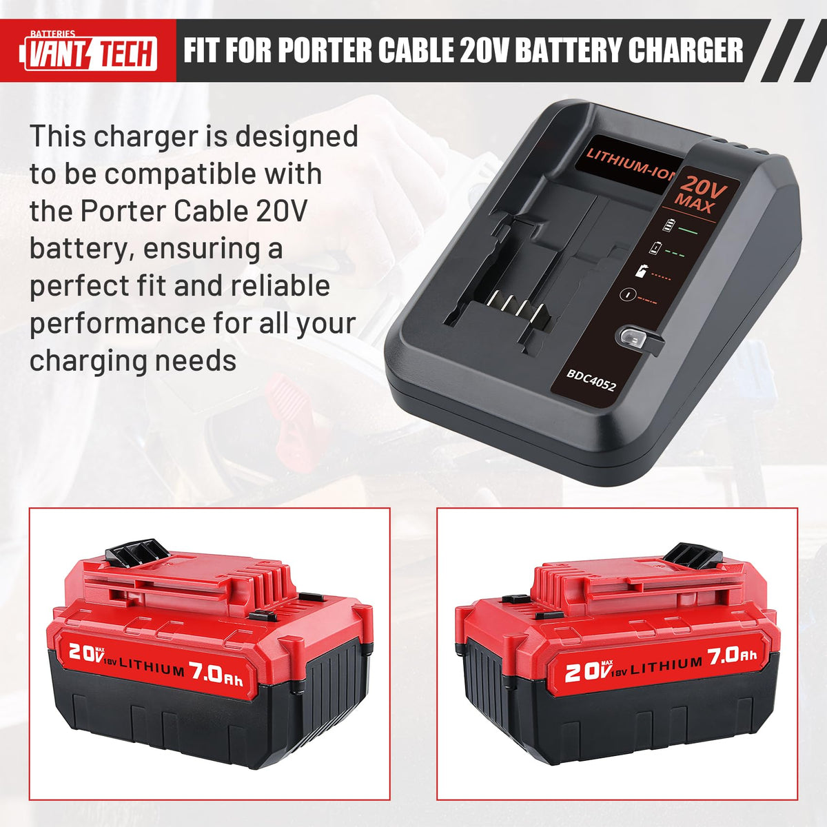 20V 7.0Ah Replacement Battery 2 Pack F331