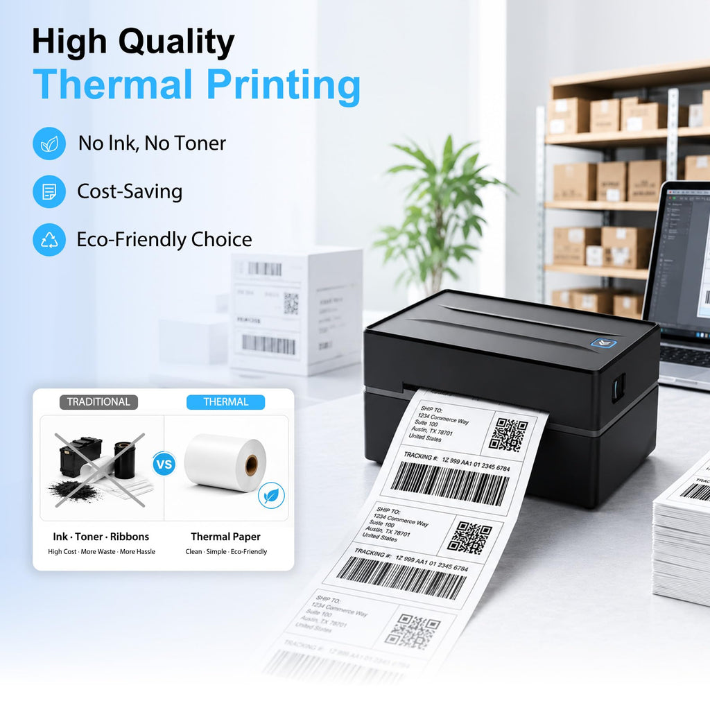 Thermal Shipping Label Printer 4x6 Bluetooth G600275