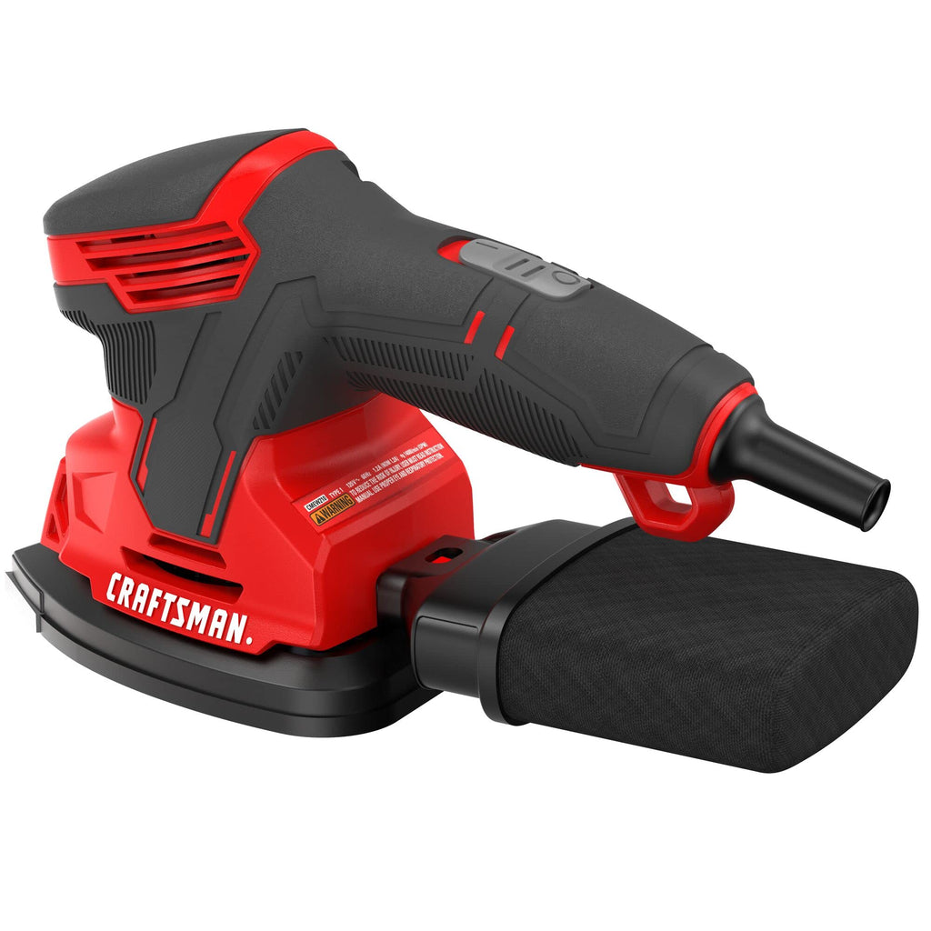 Corded Detail Sander with 2 Attachments and Dust Bag L165