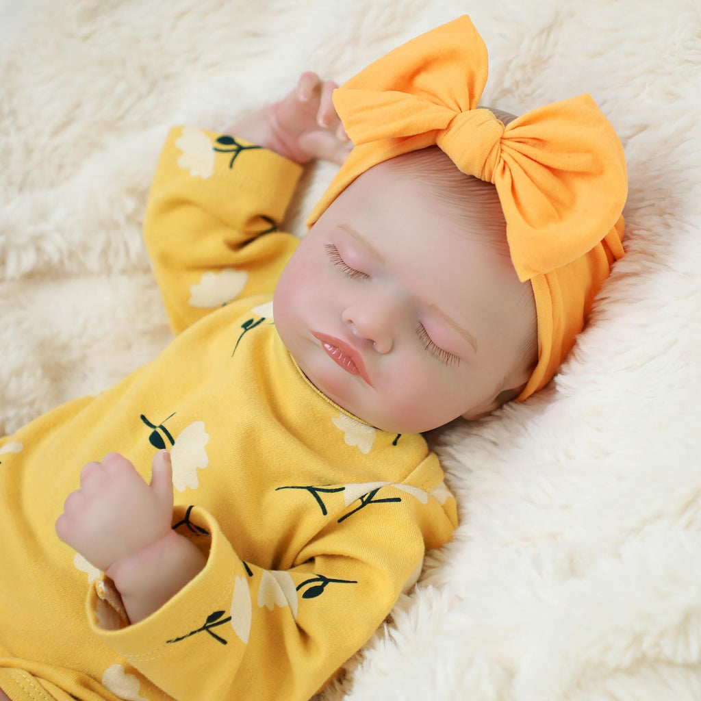 20 Inch Realistic Sleeping Newborn Baby Doll Full Vinyl Body C500