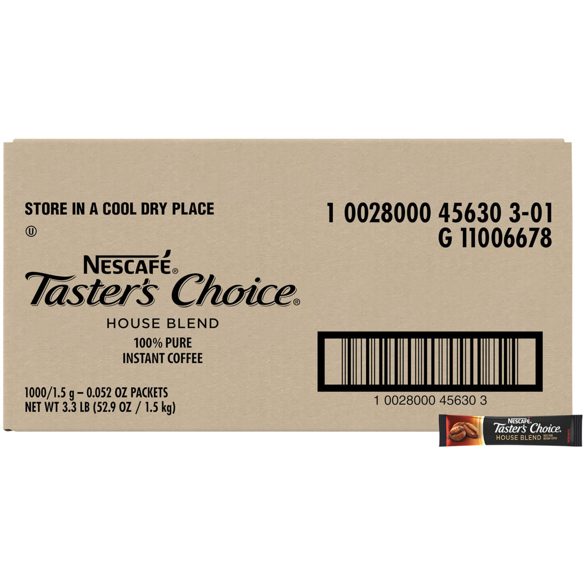Instant Coffee Packets 1.5 g (Pack of 1000) L230