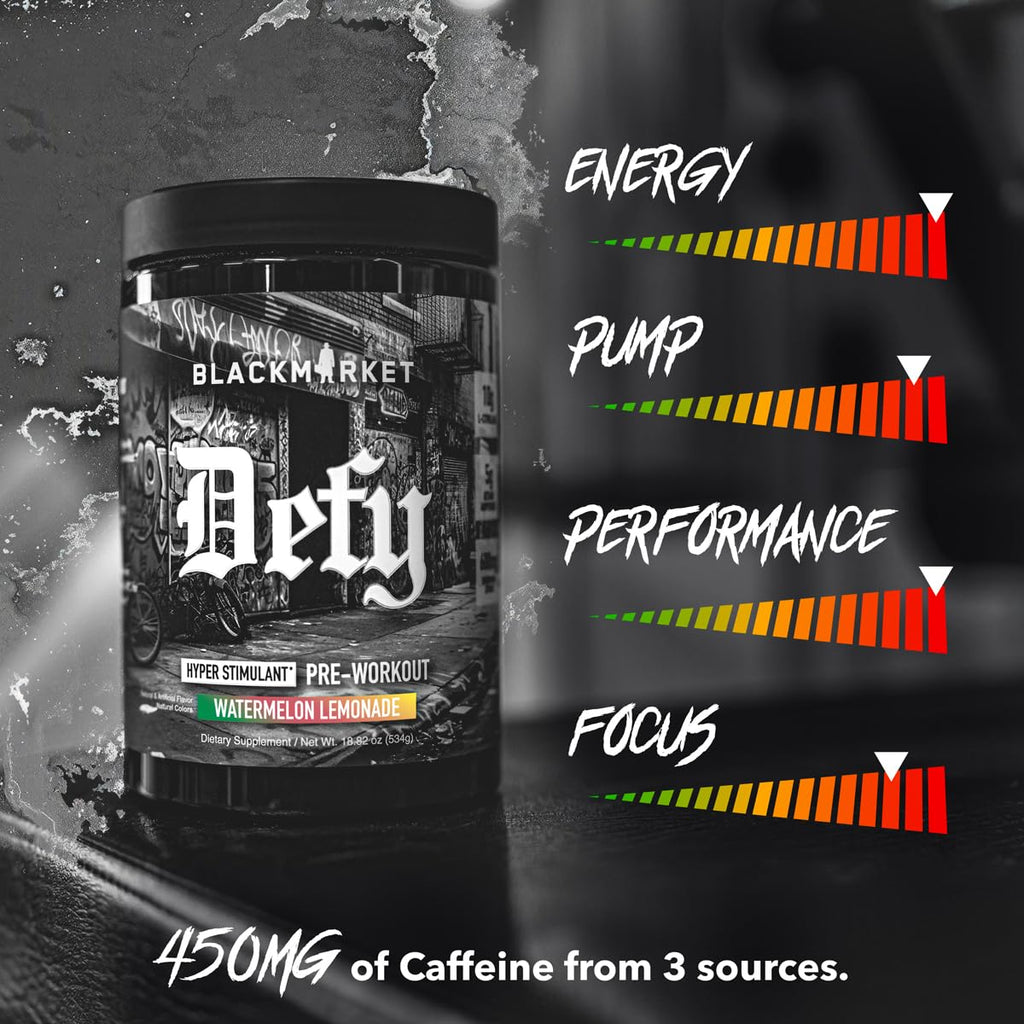 High-Stimulant Pre-Workout Powder Watermelon Lemonade 40 Servings Q372