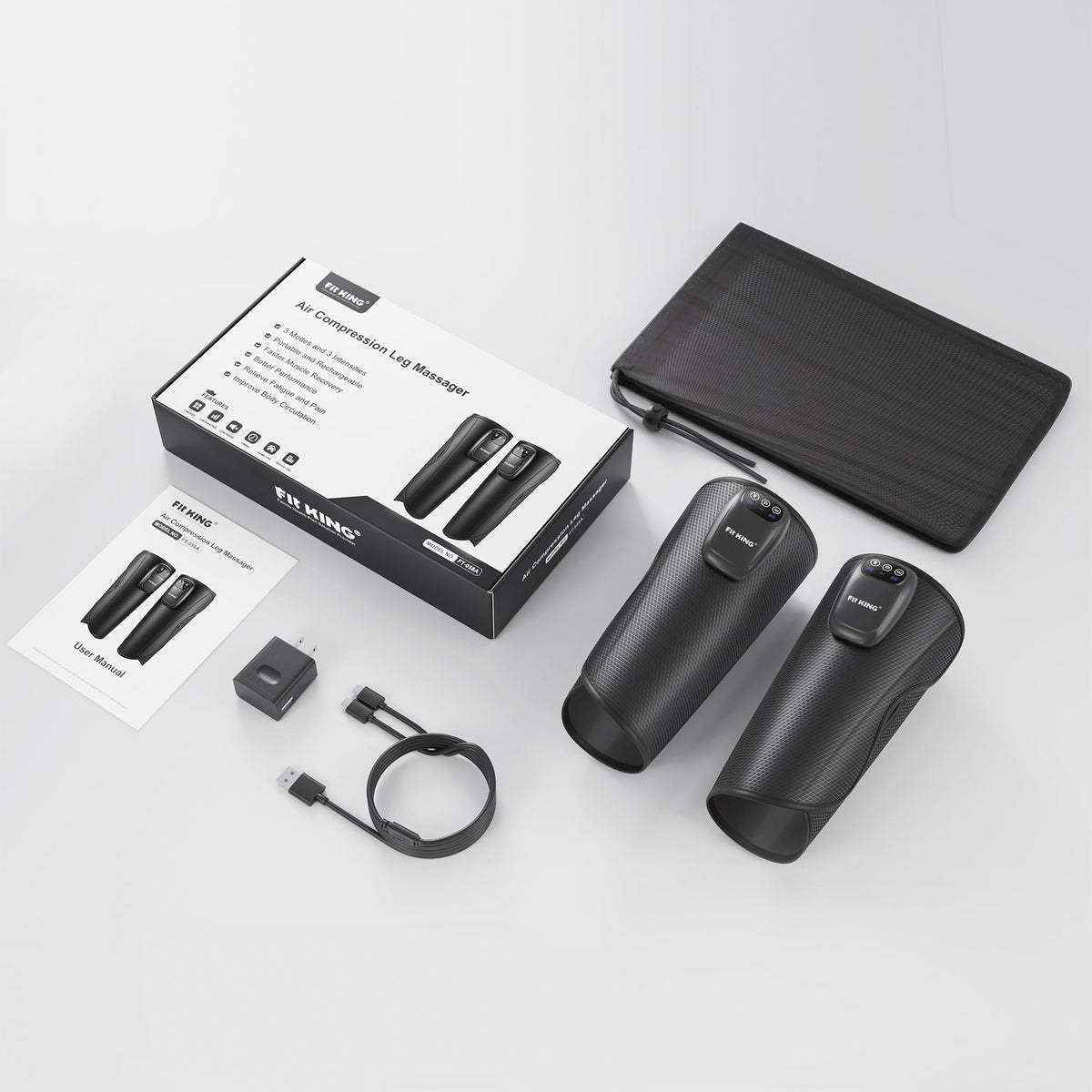 Cordless Rechargeable Leg Compression Massager Y83902