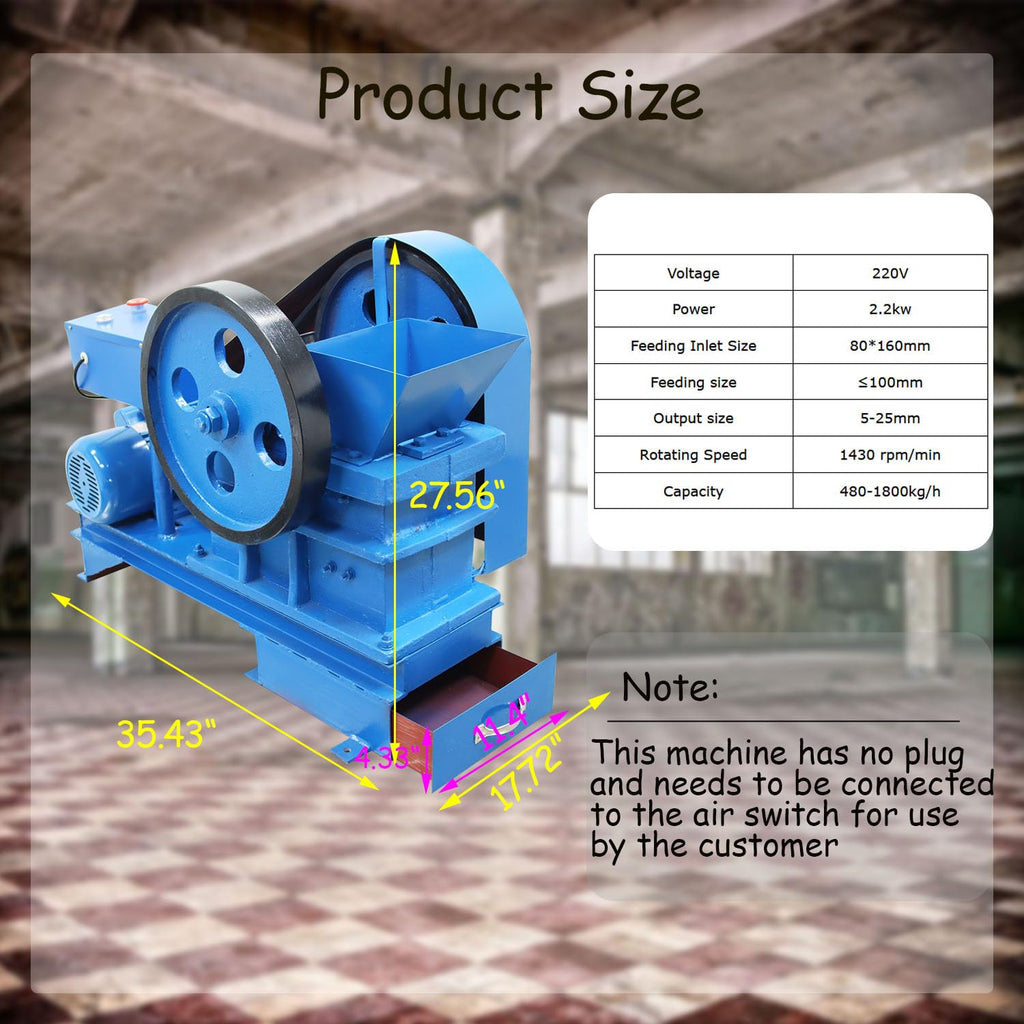 220V 2.2KW Stone Crusher Machine B9942