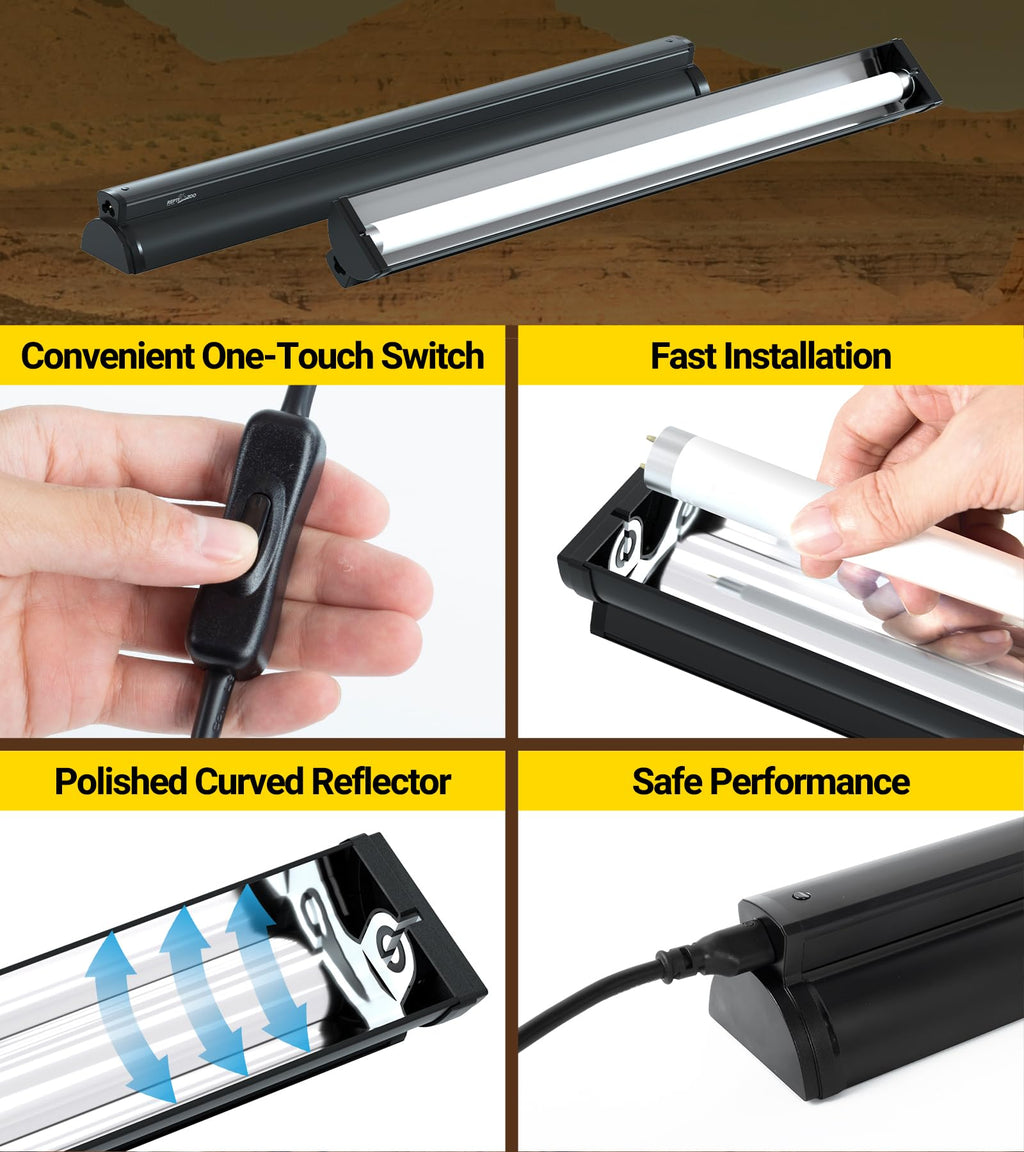 18W Reptile Lighting Combo Kit 24inch C834870