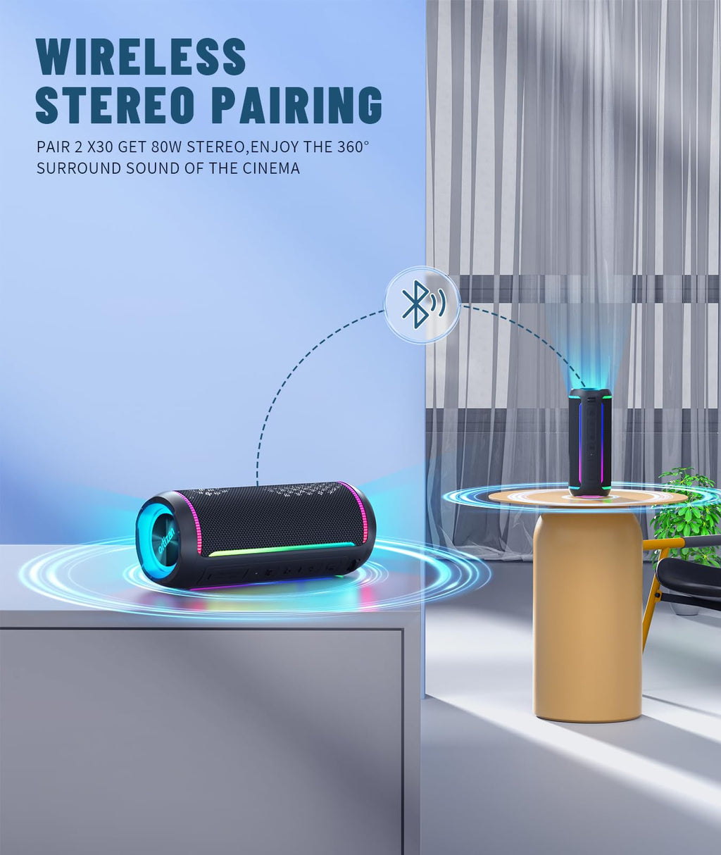 Black Portable Bluetooth Speaker W219