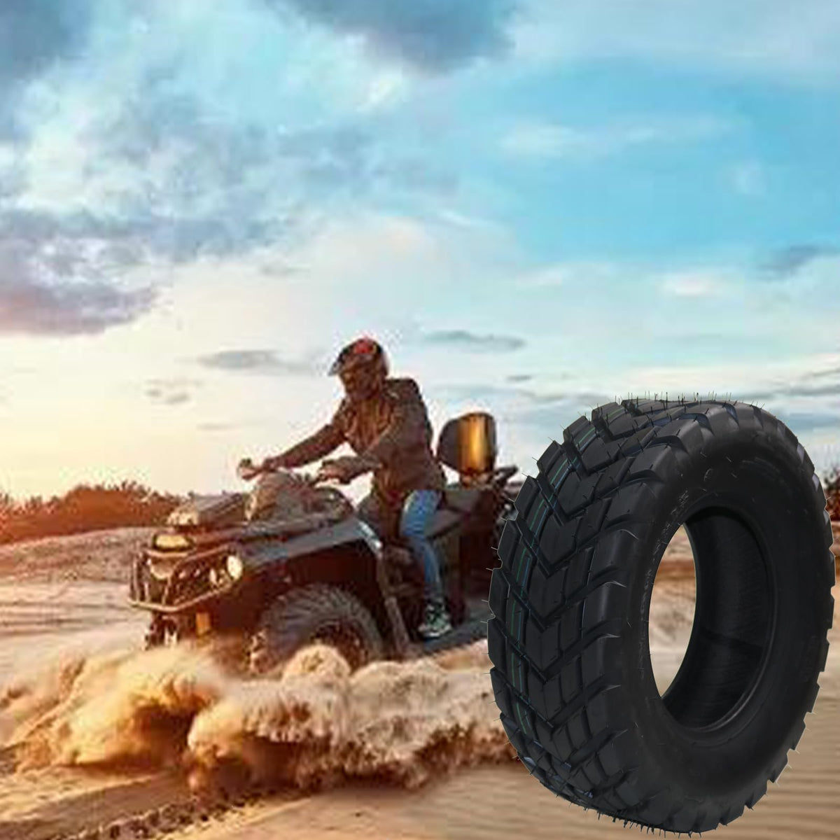 Set of 2 Off-Road 19x7-8 ATV/UTV Tires C505961