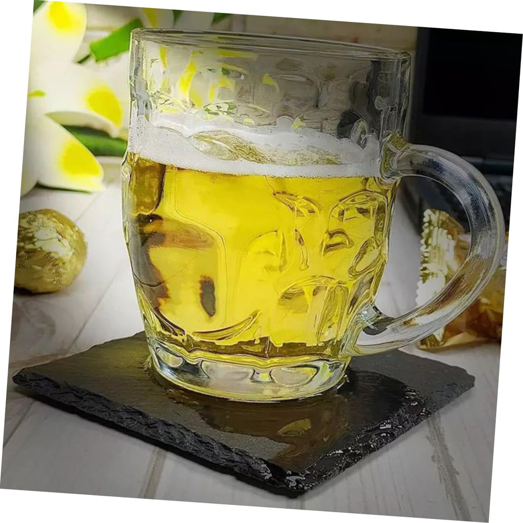 Black 12pcs Natural Stone Coasters O45138